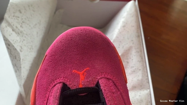DH4121-600 14 Jordan Pink (W) Retro Shocking Low 0531